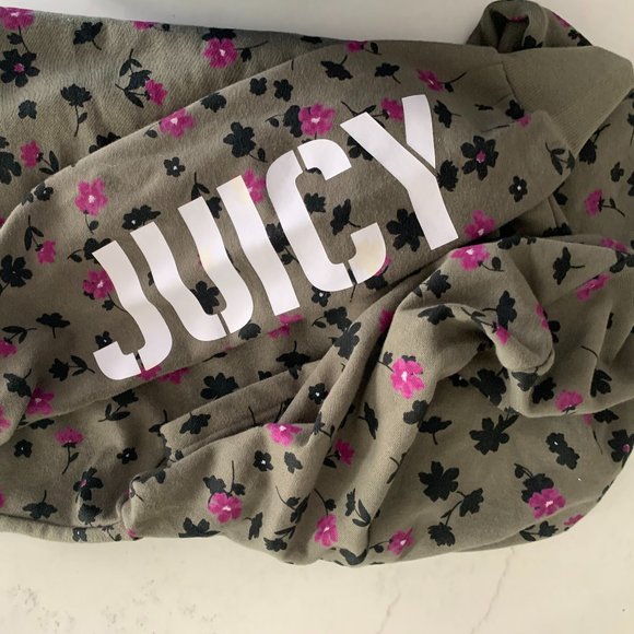 JUICY COUTURE FLORAL CROPPED HOODIE - Picture 2 of 3
